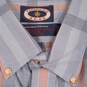 Men’s Vintage Mariners Club Striped Button-Down Shirt